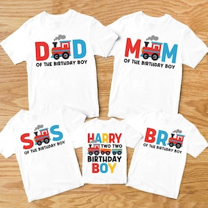 Family Chugga Two Two Matching Train Birthday Shirt, Boys Birthday Shirt, Matching Family Birthday Shirts, Chugga Chugga Two Two Birthday