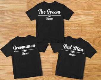Personalized Bachelorette Party Custom Text Shirt, Print Bachelorette Party Matching Shirts, Bachelorette Party, Groomsman Shirt, Text Shirt