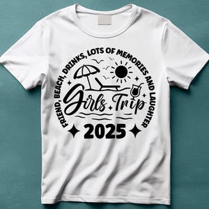 Girls Trip 2025 Shirt, Girls Vacation Shirt, Weekend Trip Shirt, Custom Girls Trip Shirt, Summer Vacation Shirt, Summer Trip Shirt, Trip Tee