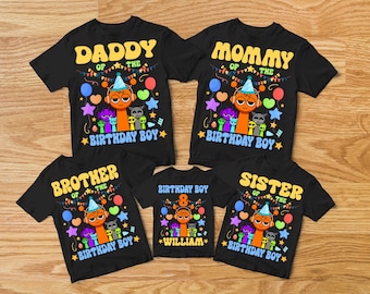 Sprunki Game Matching Family Shirt, Sprunki Birthday Shirt, Dandy&#39;s Workd Kids Birthday Tee, Daddy Mommy Sister Brother Of Birthday Boy