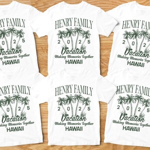 Custom Family Vacation 2025 Shirts, Making Memories Together Family Matching Tshirt, Personalized Family Beach Trip Shirt, Summer Family Tee