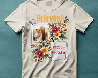 Custom Photo Mama Shirt, Custom Mom Photo Shirt, Personalized Vintage Mom Comfort Colors Shirt, Mothers Day Gift, Mom Shirt, Grandma Gift