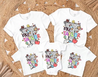 Teacher Name Custom Design, Back To School Teacher Png, Back To School Teacher Shirt Design, First Day School Png Sublimation, Custom Design