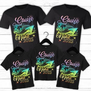 Personalized Cruise Squad 2025 Shirt, Cruise Squad Shirt, Custom Cruise Squad Group Shirt for 2025, Custom Family Cruise Shirts, Cruise Tee