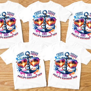Custom Cruise Squad 2025 Shirt, Cruise Squad Shirt,Custom Cruise Squad Group Shirt for 2025 Season, Custom Family Cruise, Custom Family Name