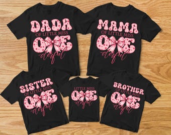 Little Miss ONEderful 1st Birthday Shirt, Little Miss One-derful Daisy Birthday Party Outfit, Matching Mommy and Me Family Shirts, ONEderful