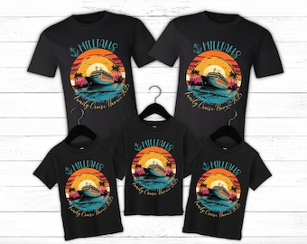 Custom Family Cruise Shirts 2026, Family Matching Vacation T-Shirts, Personalized Group Cruise Shirts, Summer Cruise Tees, Cruise Squad