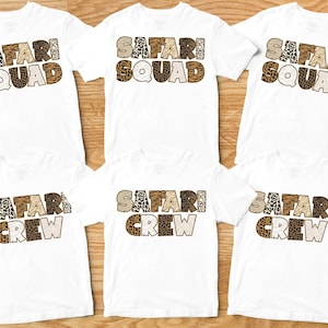 Safari Squad Shirts, Safari Gift, Safari Guide Shirt, Safari Trip Shirts, Family Vacation Shirts, Safari Birthday, African Safari, Zoo Shirt
