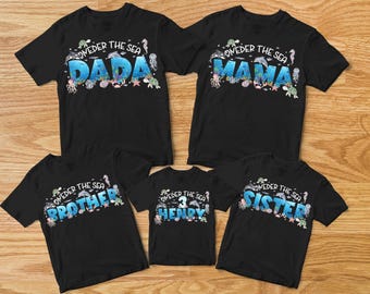 Oneder the Sea Birthday Shirts, Under The Sea Birthday, Whale Birthday Shirts, Ocean Animals Birthday, Sea Animals, Boy Birthday Outfit Gift