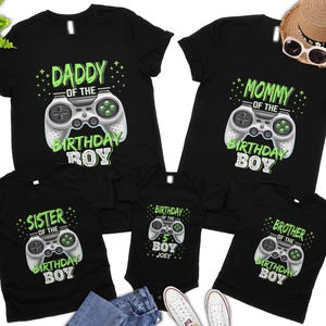 Gamer Birthday Boy Shirt, Personalized Birthday Shirt, Video Game Shirt, Birthday Boy Shirt, Birthday Party Shirt, Matching Family Shirt