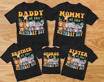 Safari Family Matching Shirts, Safari Birthday Boy, Safari Birthday Outfit, Family Safari Shirts, Birthday Family Shirts, Birthday Boy Shirt