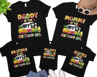 Fruit Birthday Shirt, Hey Bear Sensory Birthday Shirt, Dancing Fruit Shirt, Hey Bear Shirt, Fruit Family Birthday Girl Shirt, Birthday Shirt