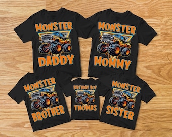 Monster Truck Family Comfort Shirt, Monster Truck Are My Jam Shirt, Truck Lover Tee, Birthday Shirt,Gift For Family, Best Design Shirt,Gift