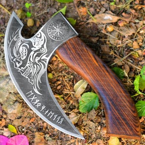 Viking Pizza Cutter Axe, Viking pizza axe custom hand forged pizza Axe, handmade gifts for her, pizza gift for him, Unique gift for dad
