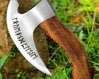 Handmade Viking Pizza Cutter Axe , Personalized custom hand forged pizza Axe, Custom Gift, Best man proposal, Father day gift for dad