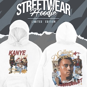Kanye West College Dropout Hoodie, College Dropout, Two Sided Kanye West Album Cover Hoodie, Kanye West Merch, Donda Hoodie, Unisex Hoodie