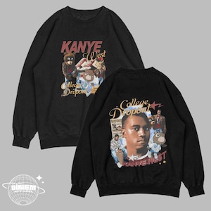 Kanye West College Dropout Sweatshirt, College Dropout,Two Sided Kanye West Album Cover Hoodie, Kanye West Merch,Donda Hoodie, Unisex Hoodie