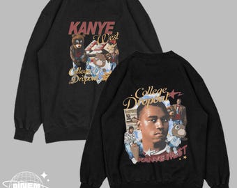 Kanye West College Dropout Sweatshirt, College Dropout,Two Sided Kanye West Album Cover Hoodie, Kanye West Merch,Donda Hoodie, Unisex Hoodie