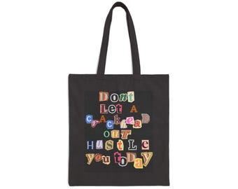 Bolsa de algodón negra