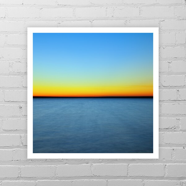 Foto astratta stampa/minimalista tramonto foto stampa/moderna di arte astratta arte/grande muro Nautica arredamento/Natura parete arte/Beach fotografia stampa