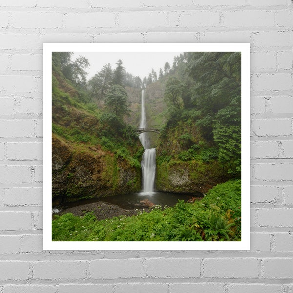 Multnomah Falls Art/Waterfall Photo/Portland Print/Oregon Print/Portland Photo/Waterfall Art/Multnomah Falls Print/Portland Oregon Art