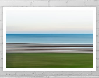 Atlantic Ocean Art Print/Abstract Photo Print/Minimalist Art/France Coast Photography/Nautical Print/Surf Photography/Beach Wall Art Picture