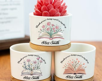 Thank You for Being A Part of My Story Flower Pot,Floral Planter Gift,Mini Succulent Planter,Appreciation Gift,Teacher Gift,Thank You Gift