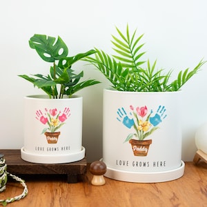 Custom Plant Pot,Dad Personalised Plant Pot,Plant Lover,Father&#39;s Day Gift,Gift for Dad from Kids,Dad Birthday Gift,Gift for Grandad