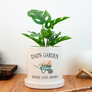 Personalized Gift for Dad,Live Plant Gift,Dad&#39;s Garden,Father&#39;s Day Gift for Grandad Daddy,Birthday Gift for Grandad,Dad Birthday Gift