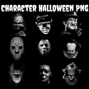 50+ Retro Halloween Bundle Png, Scary Movie Png, Horror Character Sublimation PNG, Halloween png,Horror Movie Png,Horror Characters