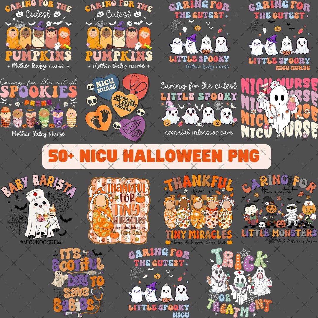 50+ Halloween Nicu Png Bundle, NICU Nurse Png, Varsity NICU Png ...