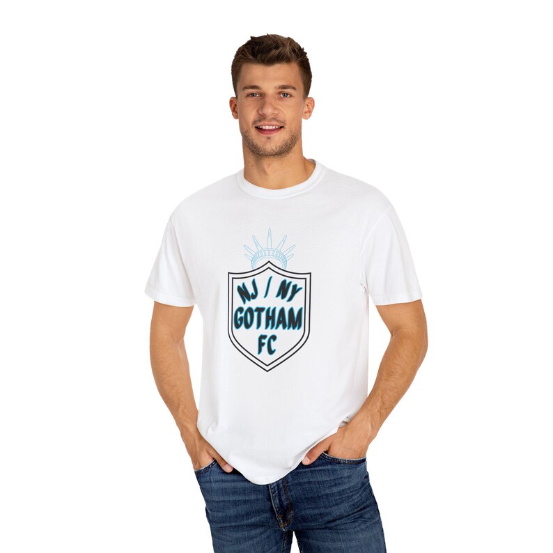 NJ/NY Gotham FC Women's Soccer Unisex Garment-Dyed T-shirt image 1