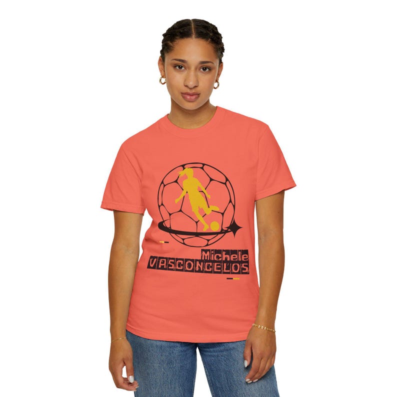 Michele Vasconcelos Utah Royals FC Women's Soccer Unisex Garment-Dyed T-shirt image 3