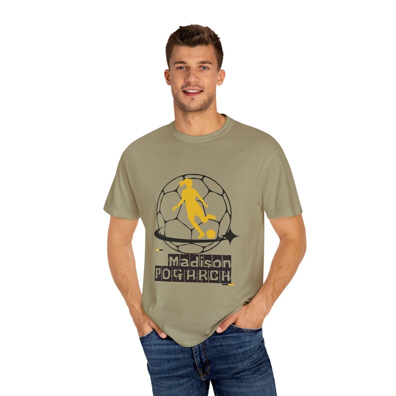 Madison Pogarch Utah Royals FC Women's Soccer Unisex Garment-Dyed T-shirt image 6