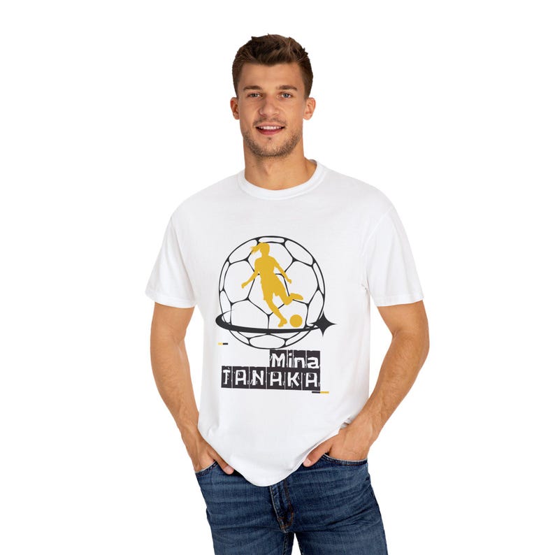 Mina Tanaka Utah Royals FC Women's Soccer Unisex Garment-Dyed T-shirt image 1