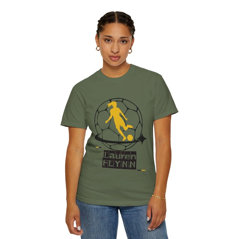 ローレン・フリン ユタ・ロイヤルズ FC レディース サッカー ユニセックス ガーメントダイ Tシャツ 画像 10