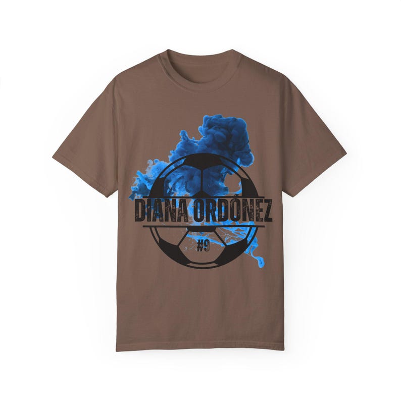 Diana Ordónez Houston Dash Women's Soccer Unisex Garment-Dyed T-shirt image 8