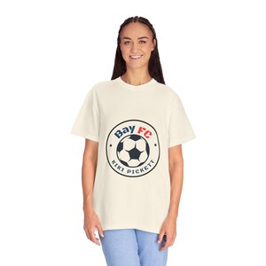Kiki Pickett Bay FC Women's Soccer Unisex Garment-Dyed T-shirt image 5