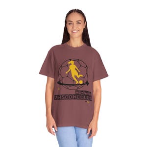 Michele Vasconcelos Utah Royals FC Women's Soccer Unisex Garment-Dyed T-shirt image 4
