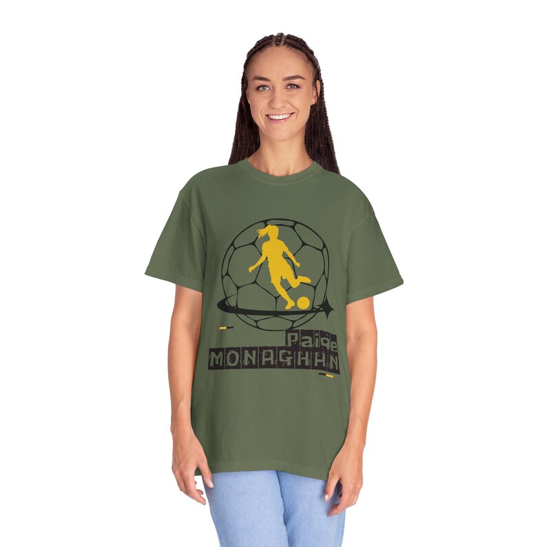 Paige Monaghan Utah Royals FC Maglietta unisex da calcio femminile tinta in capo immagine 10