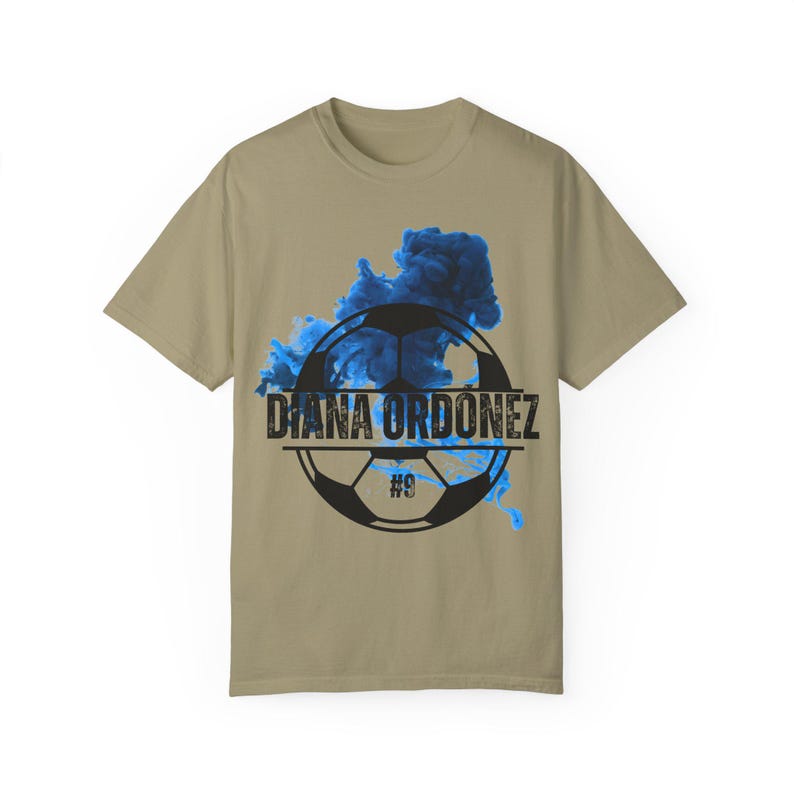 Diana Ordónez Houston Dash Women's Soccer Unisex Garment-Dyed T-shirt image 7