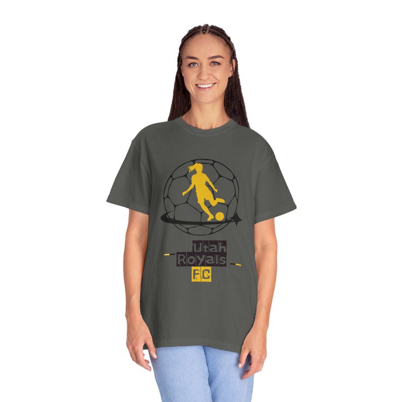 Maglietta unisex tinta in capo Utah Royals FC Soccer immagine 8