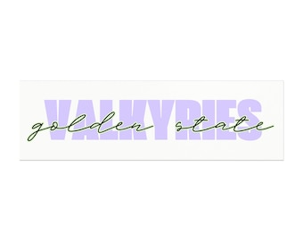 Valkyries Golden State Car Magnet - BIANCO