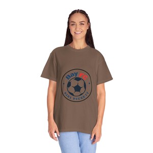 Kiki Pickett Bay FC Women's Soccer Unisex Garment-Dyed T-shirt image 7