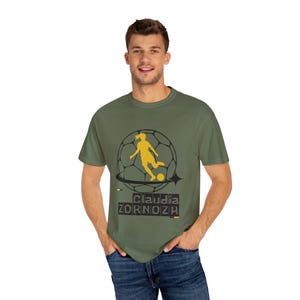 Claudia Zornoza Utah Royals FC Women's Soccer Unisex Garment-Dyed T-shirt image 10