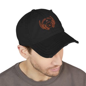 Angel City FC Women's Soccer EMBROIDERED Distressed Dad Hat image 5