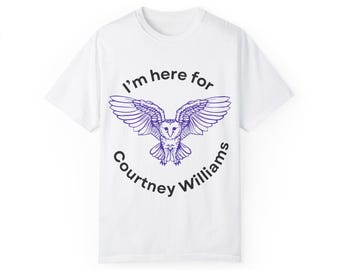 Courtney Williams Lunar Owls 3x3 Unisex Garment-Dyed T-Shirt - Cozy & Stylish