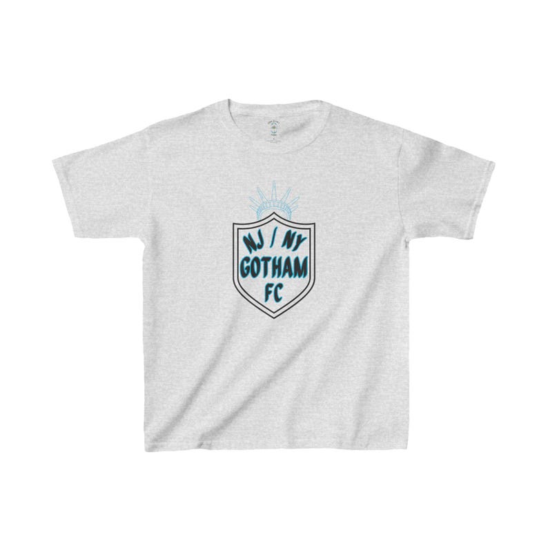 Camiseta de algodón pesado para niños de fútbol femenino NJ/NY Gotham FC imagen 3