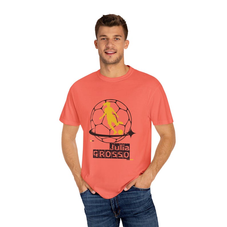 Julia Grosso Utah Royals FC Women's Soccer Unisex Garment-Dyed T-shirt image 3