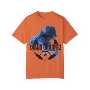 Diana Ordónez Houston Dash Women's Soccer Unisex Garment-Dyed T-shirt image 6